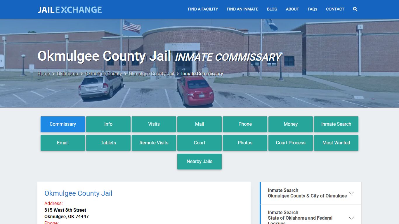Inmate Commissary, Care Packs - Okmulgee County Jail, OK
