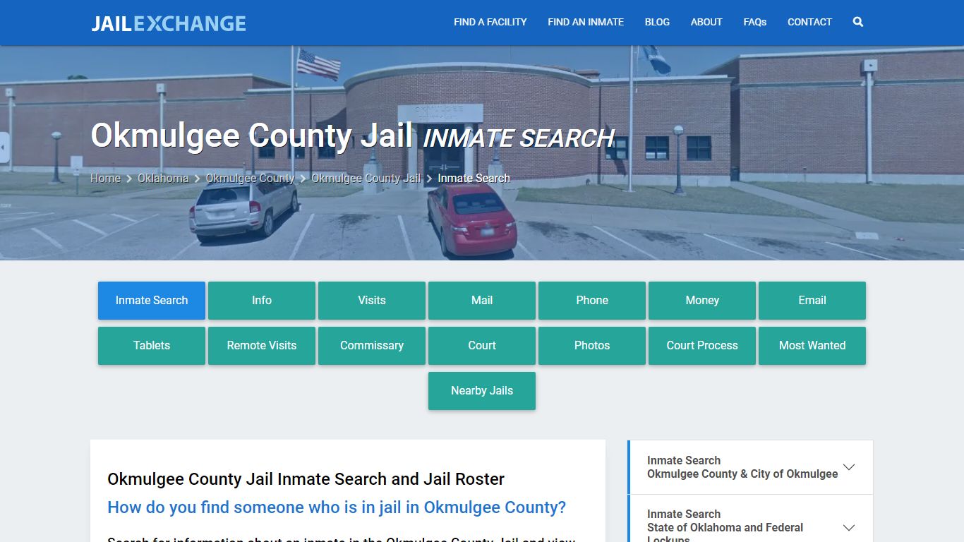 Okmulgee County Jail Inmate Search - Jail Exchange